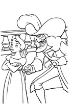 coloriage le captaine crochet et wendy